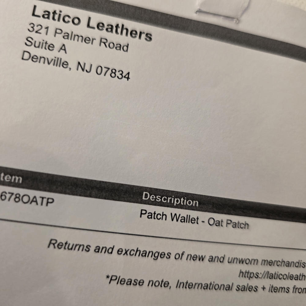Latico Tan and Cream Leather Patchwork Wallet - Picture 7 of 7